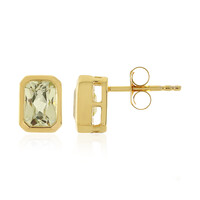 Canary Kunzite Silver Earrings