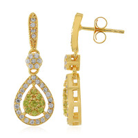 Capelinha Sphene Silver Earrings