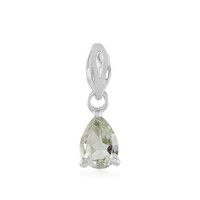 Green Amethyst Silver Pendant