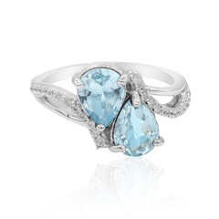 Sky Blue Topaz Silver Ring