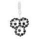 Black Spinel Silver Pendant