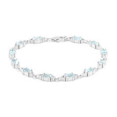 Sky Blue Topaz Silver Bracelet