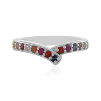 Fancy Sapphire Silver Ring