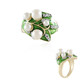 White Freshwater Pearl Silver Ring (Adela Silber)