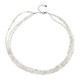 Grey Zircon Silver Necklace
