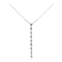 White Topaz Silver Necklace