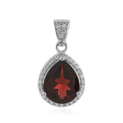 Mozambique Garnet Silver Pendant