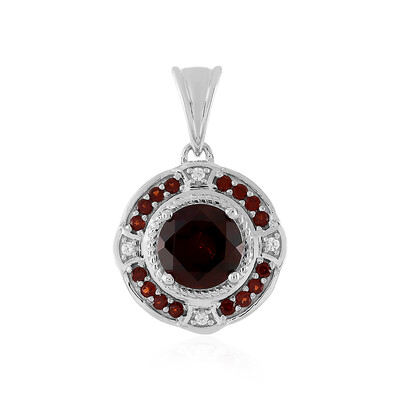 Mozambique Garnet Silver Pendant