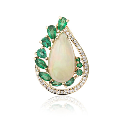 14K Welo Opal Gold Pendant (de Melo)