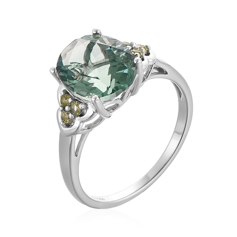 Green fluorite ring on sale
