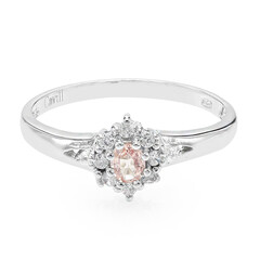 Padparadscha Sapphire Silver Ring