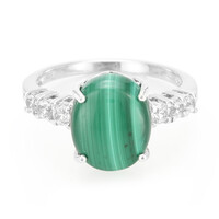 Malachite Silver Ring