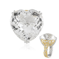 White Quartz Silver Ring (Gems en Vogue)