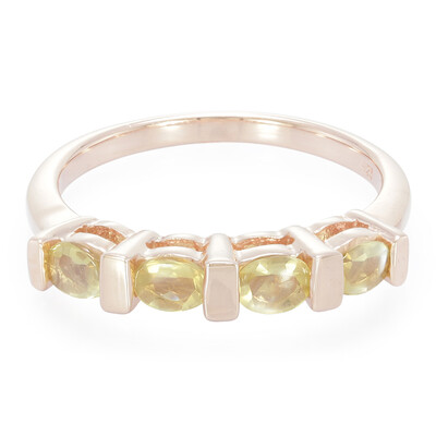Moon Sunstone Silver Ring