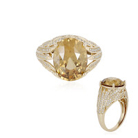 14K Yellow Zircon Gold Ring (de Melo)