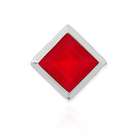 Raspberry Chalcedony Silver Pendant