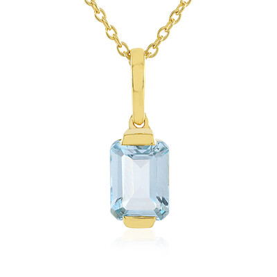 Sky Blue Topaz Silver Necklace