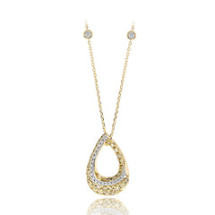 14K SI1 Fancy Diamond Gold Necklace (CIRARI)