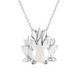 White Freshwater Pearl Silver Necklace (de Melo)