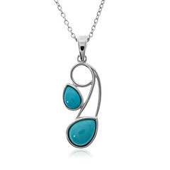 Sleeping Beauty Turquoise Silver Necklace