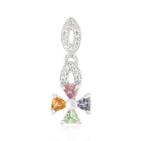 Pink Cuprian Tourmaline Silver Pendant