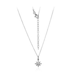 White Topaz Silver Necklace