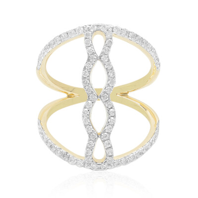 14K SI1 (G) Diamond Gold Ring (Annette)