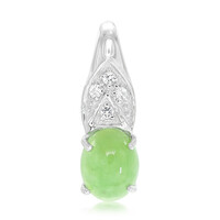 Imperial Chrysoprase Silver Pendant