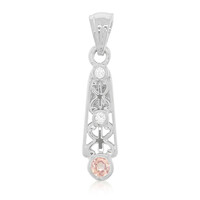 Padparadscha Sapphire Silver Pendant