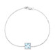 Sky Blue Topaz Silver Bracelet