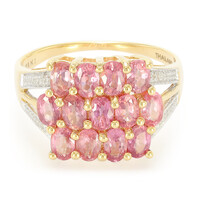 18K Unheated Padparadscha Sapphire Gold Ring (AMAYANI)