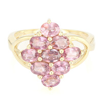 18K Unheated Padparadscha Sapphire Gold Ring (AMAYANI)