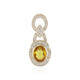 14K Yellow Ceylon Sapphire Gold Pendant (AMAYANI)