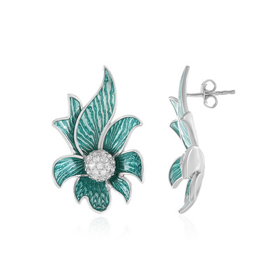 Zircon Silver Earrings