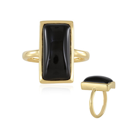 Black Onyx Silver Ring