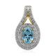 9K Teal Tourmaline Gold Pendant