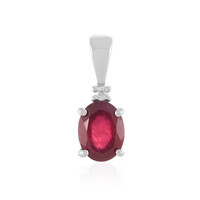 Madagascar Ruby Silver Pendant