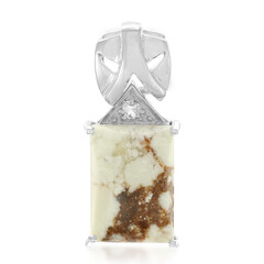 Magnesite Silver Pendant
