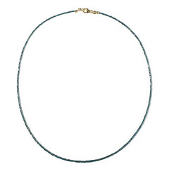9K Blue Diamond Gold Necklace