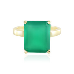 Green Onyx Silver Ring