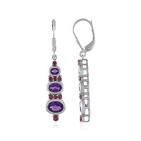 Amethyst Silver Earrings (KM by Juwelo)