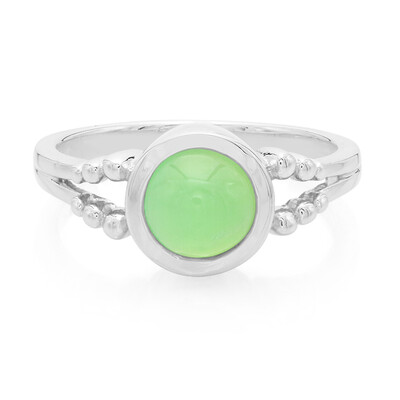 Imperial Chrysoprase Silver Ring