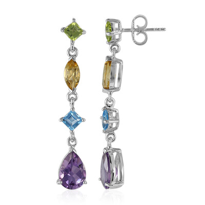 Amethyst Silver Earrings