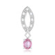 Padparadscha Sapphire Silver Pendant