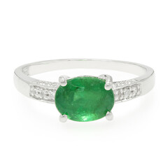 Bahia Emerald Silver Ring