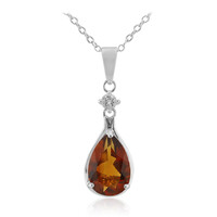 Madeira Citrine Silver Necklace