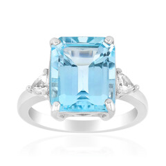 Sky Blue Topaz Silver Ring