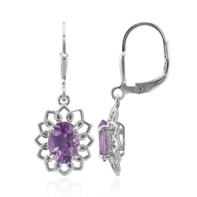 Amethyst Silver Earrings