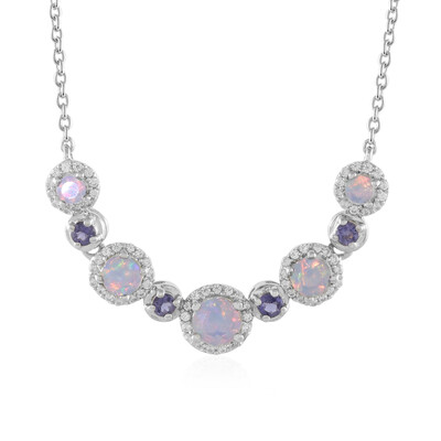 Welo Opal Silver Necklace
