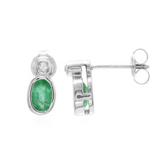 Bahia Emerald Silver Earrings